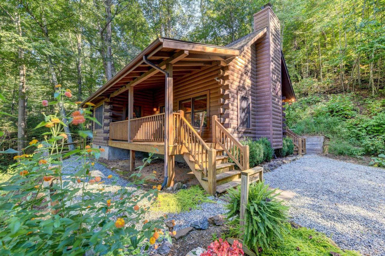 Waynesville Cabin With Covered Deck And Fire Pit! Lake Junaluska Экстерьер фото