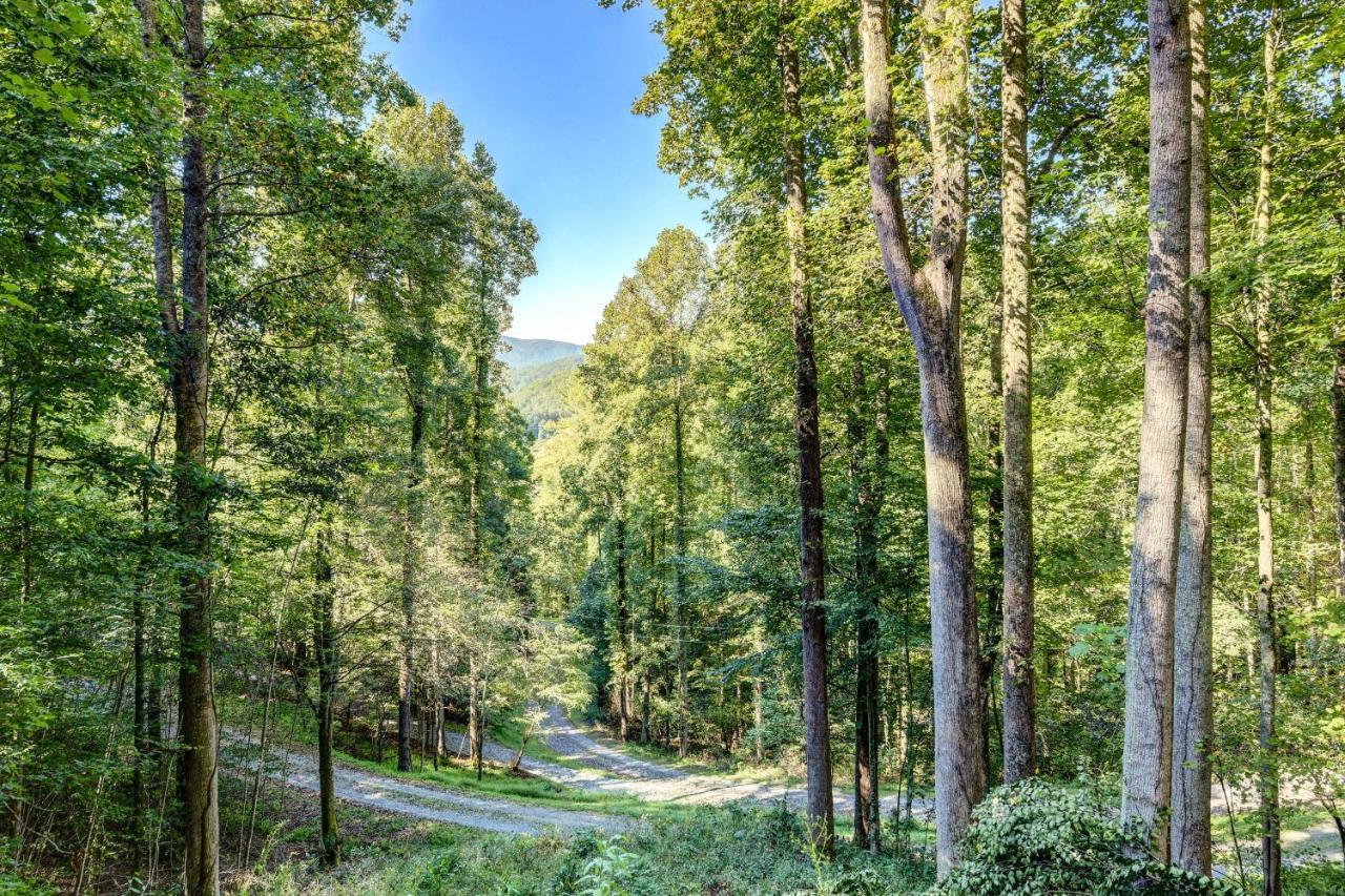 Waynesville Cabin With Covered Deck And Fire Pit! Lake Junaluska Экстерьер фото